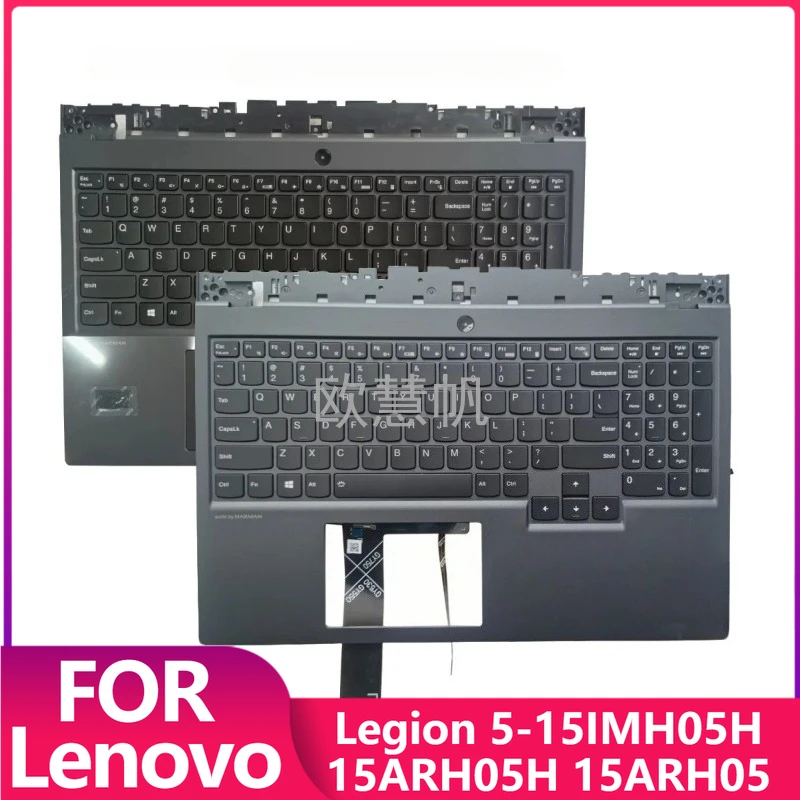 

T Новинка для Lenovo Legion 5-15IMH05H 15ARH05H 15ARH05 Клавиатура США с подсветкой и верхней крышкой упора для рук