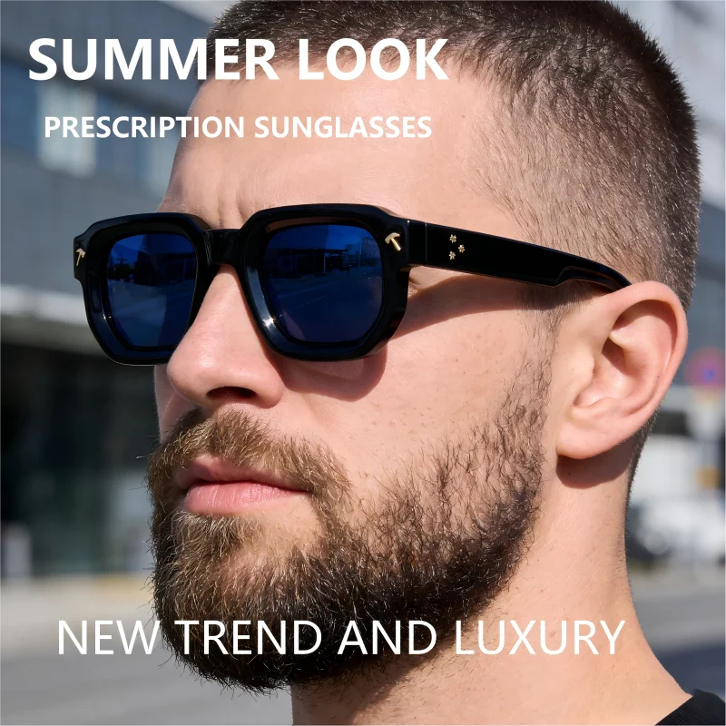 

Luxury Custom Prescription Sunglasses Polarized UV400 Anti Glare Classic Lightweight Eyewear For Travel Driving