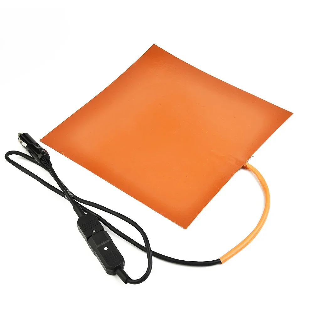 

28x28cm 12V 150W Silicone Heating Pad Mat Quick Heater For Food Delivery Bag Distribution Of Thermal Insulation Heating Sheet