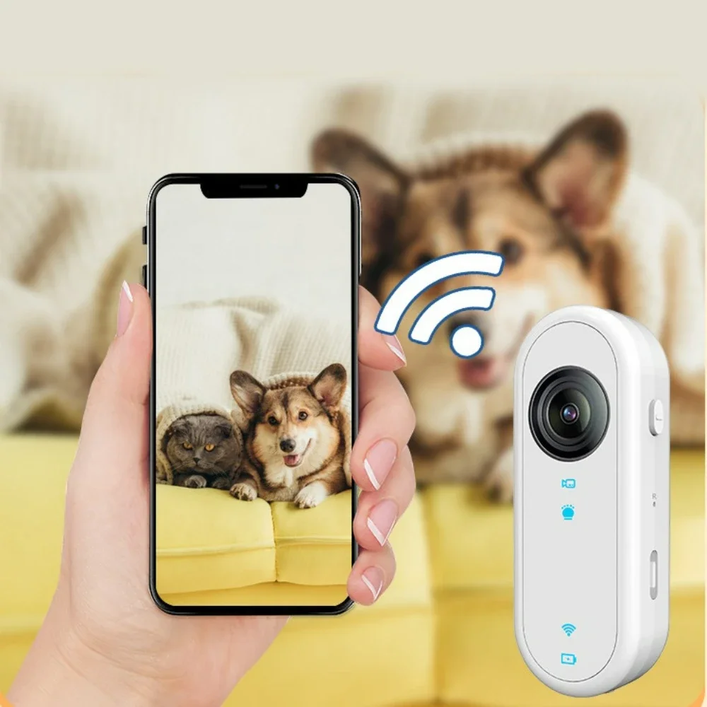 HD 1080P Wireless Cat Collar Anti-Shake Camera, Outdoor Dog Tracker Smart Collar With Screen Video Recording Christmas Gift