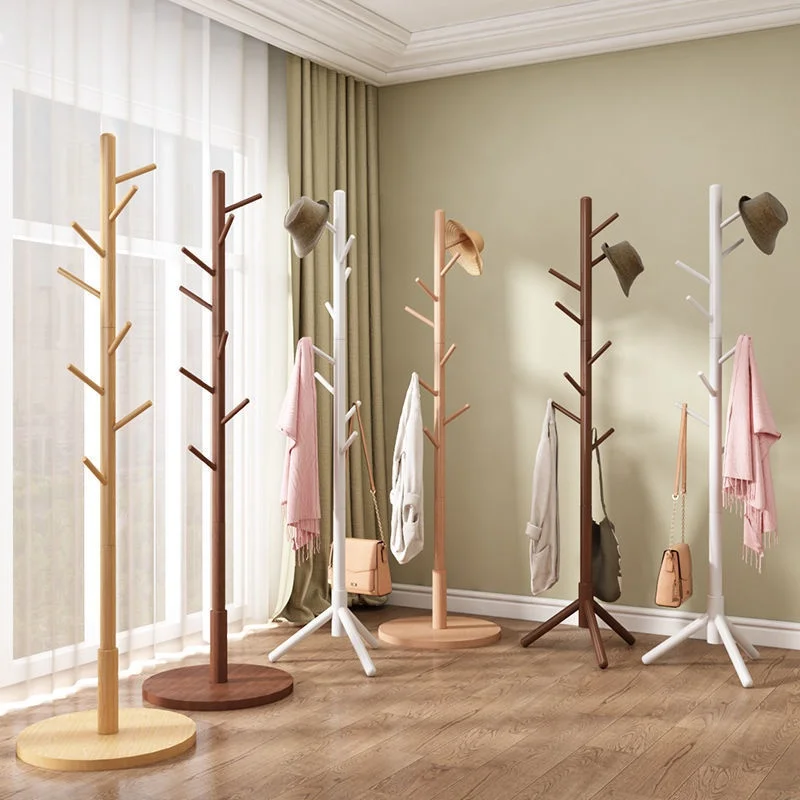 

Customizable Triangles Clothes Rack Stand Tree Branch Shape Multi Hook Mobile And Convenient Coat Rack