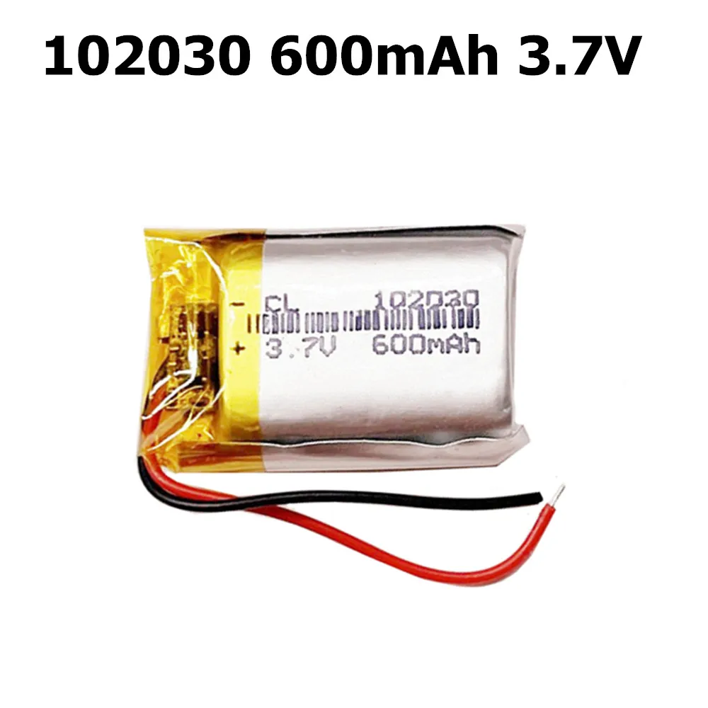 1-10Pcs 102030 3.7V Li-ion Lipo Battery 600mAh Lithium Rechargeable Polymer for Steriliser Bluetooth Audio Toys Selfie Stick