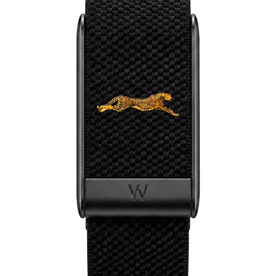 New Black Leopard Pattern Braided Nylon Strap For Whoop 5.0/MG W Logo Frame Sport Replacement Fitness Tracker Wristband