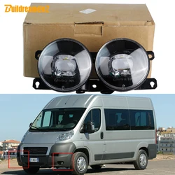 2 Pieces Car Right + Left LED Fog Light For Fiat Ducato (250_, 290_) 2006-2023 30W 8000LM Adjustable Fog Lamp 12V Accessories