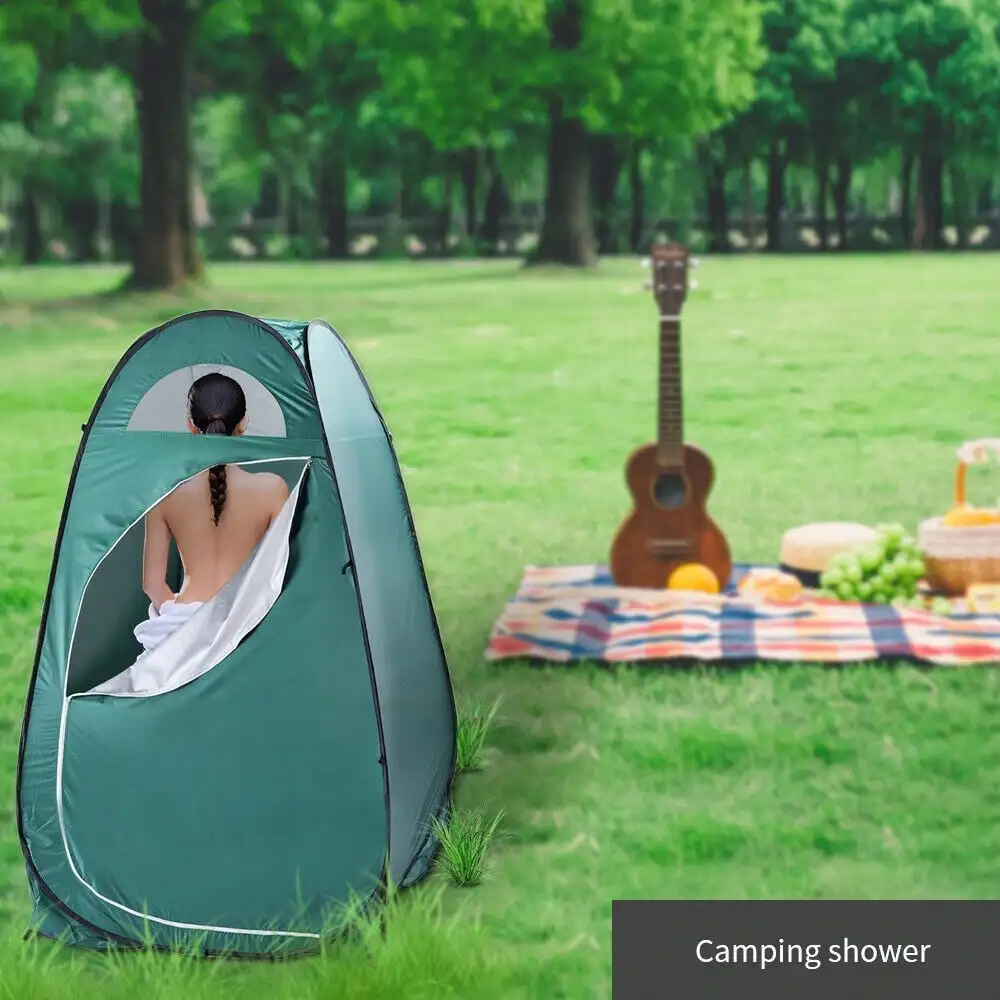 

Pop Up Privacy Shower Tent Portable Outdoor Shower Tent Camp Toilet Rain Shelter