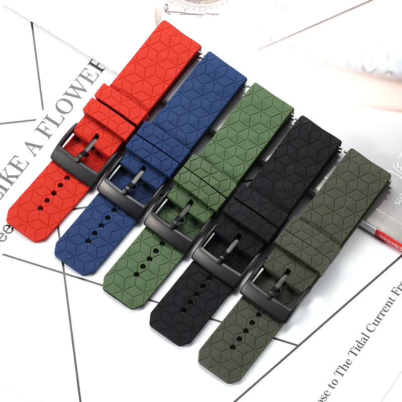 

Soft Silicone Watchband Strap Suitable For SUUNTO 7/9 Baro Spartan Men Smartwatch Sports Waterproof Rubber Wristband Bracelet