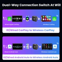2026 2in 1 Wireless CarPlay Dongle Wireless Android Auto Adapter AI Smart Box 5Ghz WiFi Type-C/USB Plug and Play Car Accessories 4