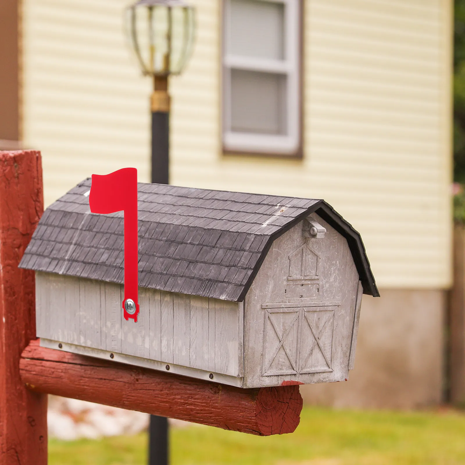 Acrylic Mailbox Flag Replacement Red Rotatable Mini Flag National Design Modern Minimalist Mailbox Parts Mini Red Flags