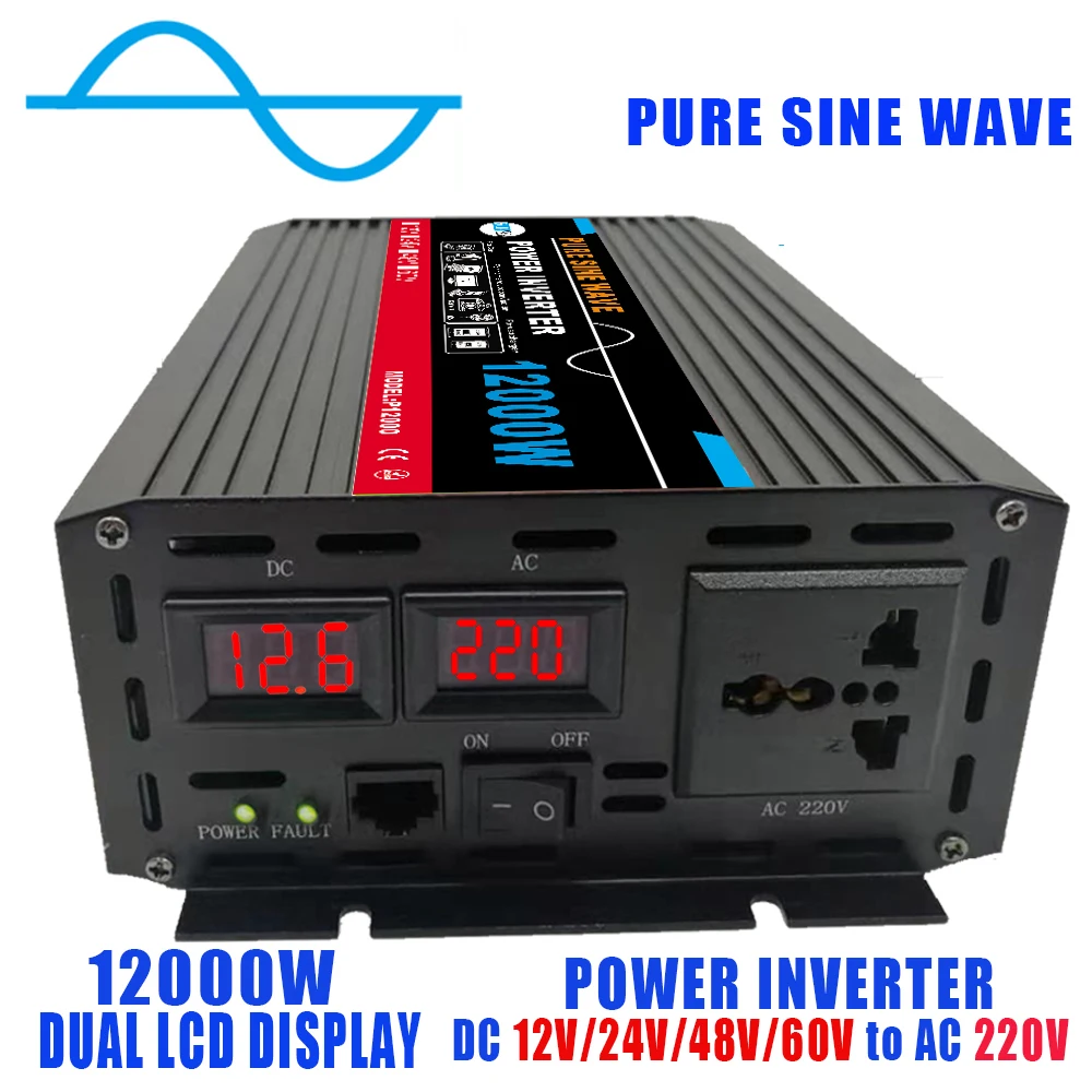 Pure Sine Wave Power Inverter Electric Car Cable Size 30.5*15*7.5cm Pure Sine Wave Power Inverter High Power Output