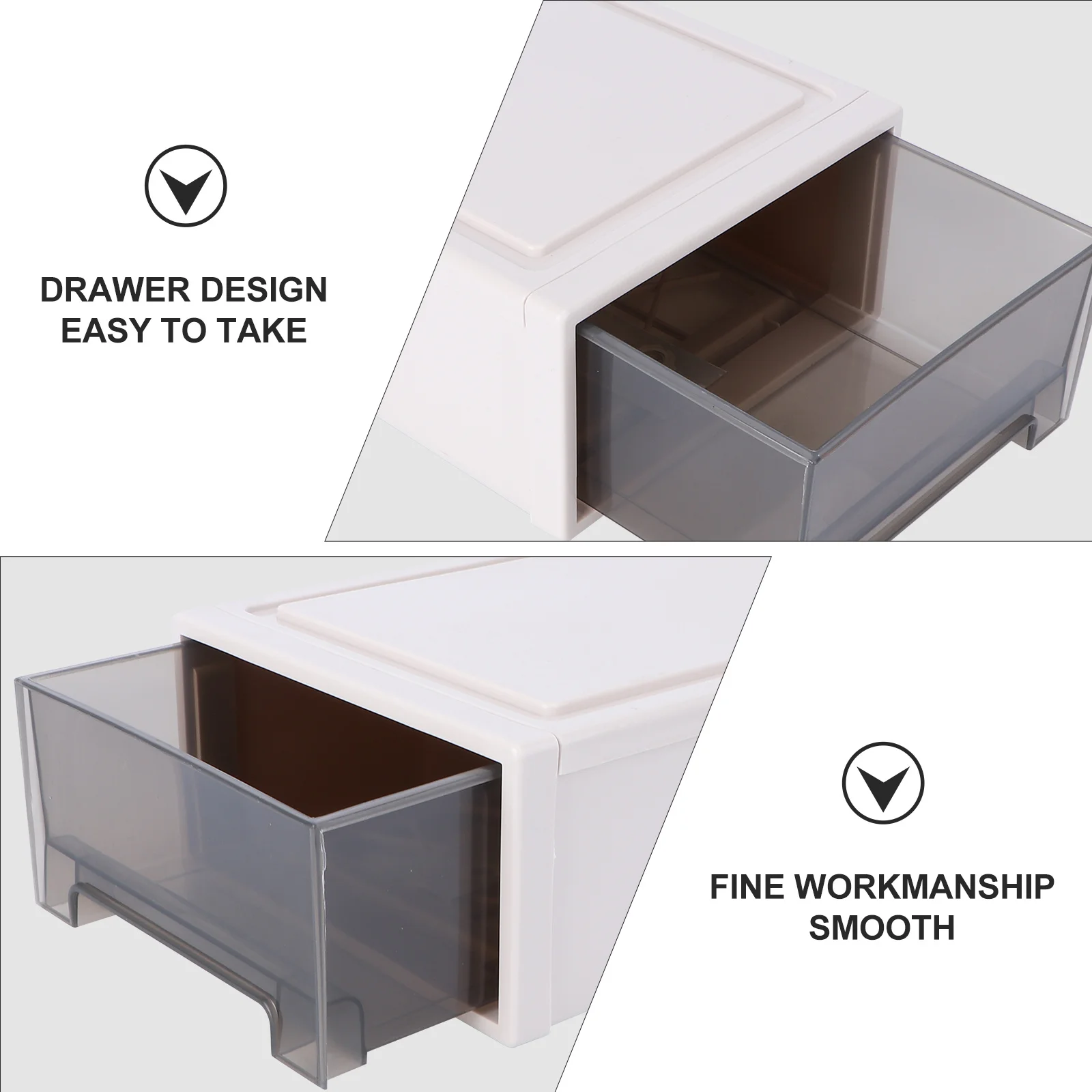 

1Pcs Plastic Storage Box Drawer Style Transparent for Bedroom Living Room Use Clothes Quilt Shoe Storage Home Container Neat