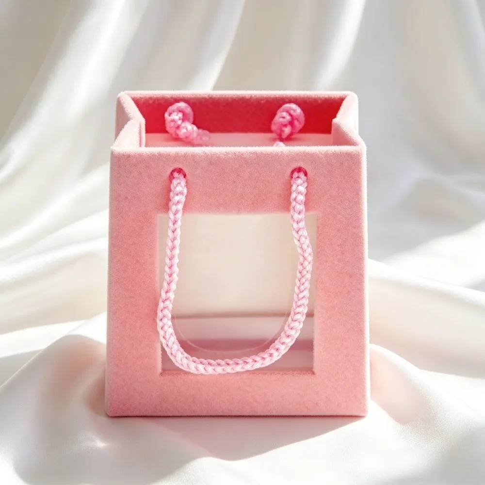 Wedding Christmas Jewelry Box Storage Anti-collision Crown Snowflake Bell Rings Box Romantic Mini Flannel Jewelry Organizer