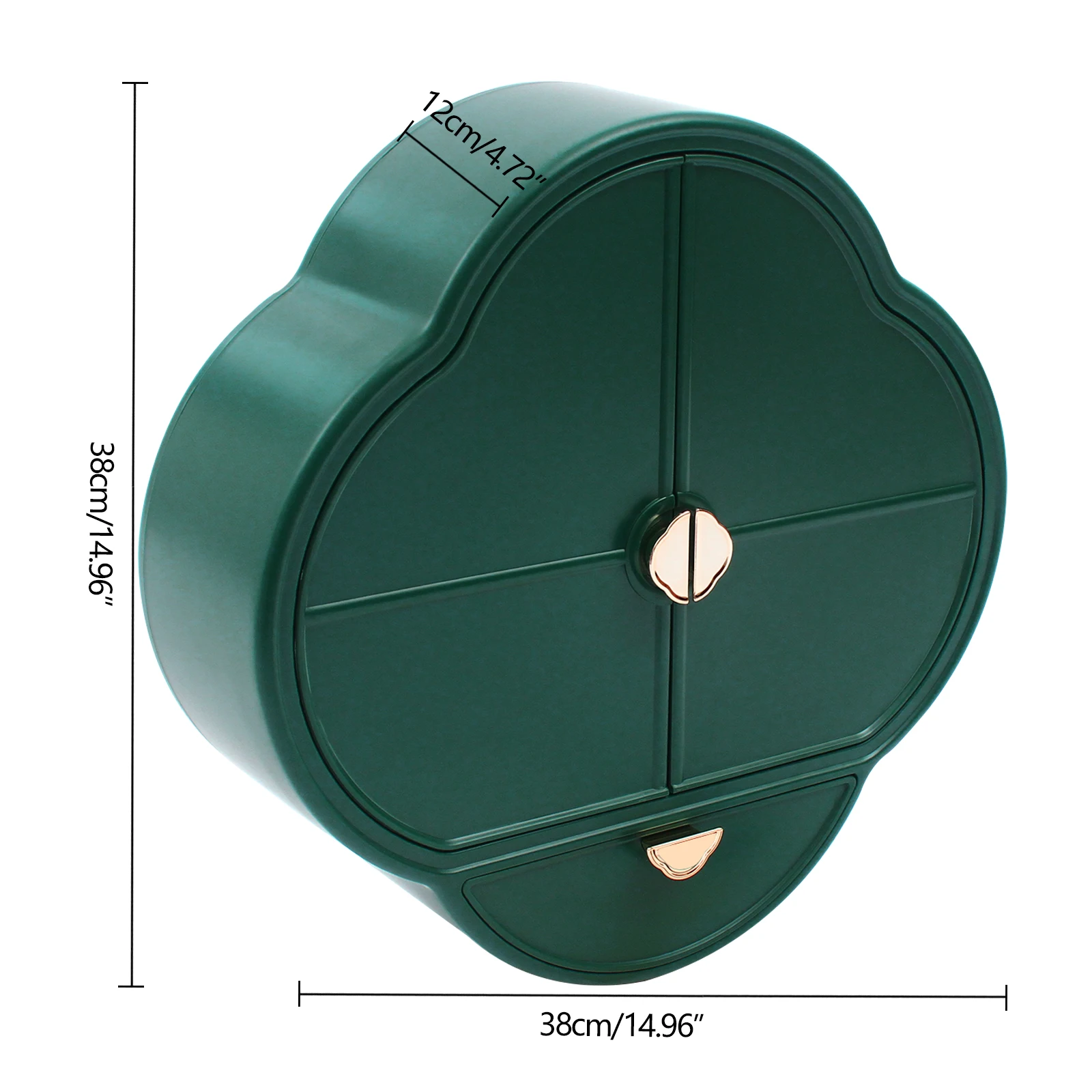 Organizer per cosmetici cassetti portaoggetti in plastica di grande capacità sulla parete portaoggetti per cosmetici montaggio a parete solo senza foratura