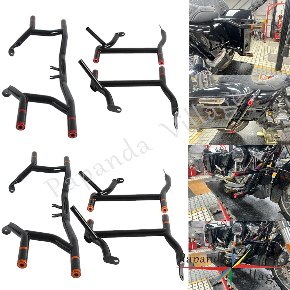 

Motorcycle Highway Bumper Frame Protection Engine Guard Crash Bar For Harley Touring Electra Glide Police Ultra Classic Limited
