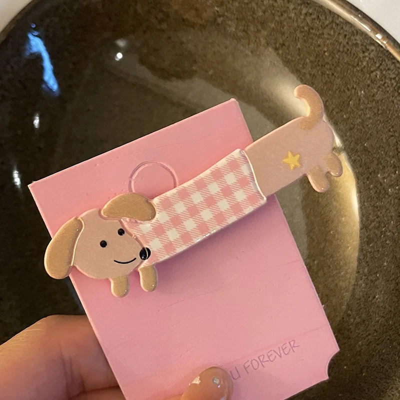 Lieve Schattige Puppy Haarspeldjes Driedimensionale Cartoon Dieren Haarspeldjes Meisje Hart Eendenbek Clip Zijclip Haaraccessoires