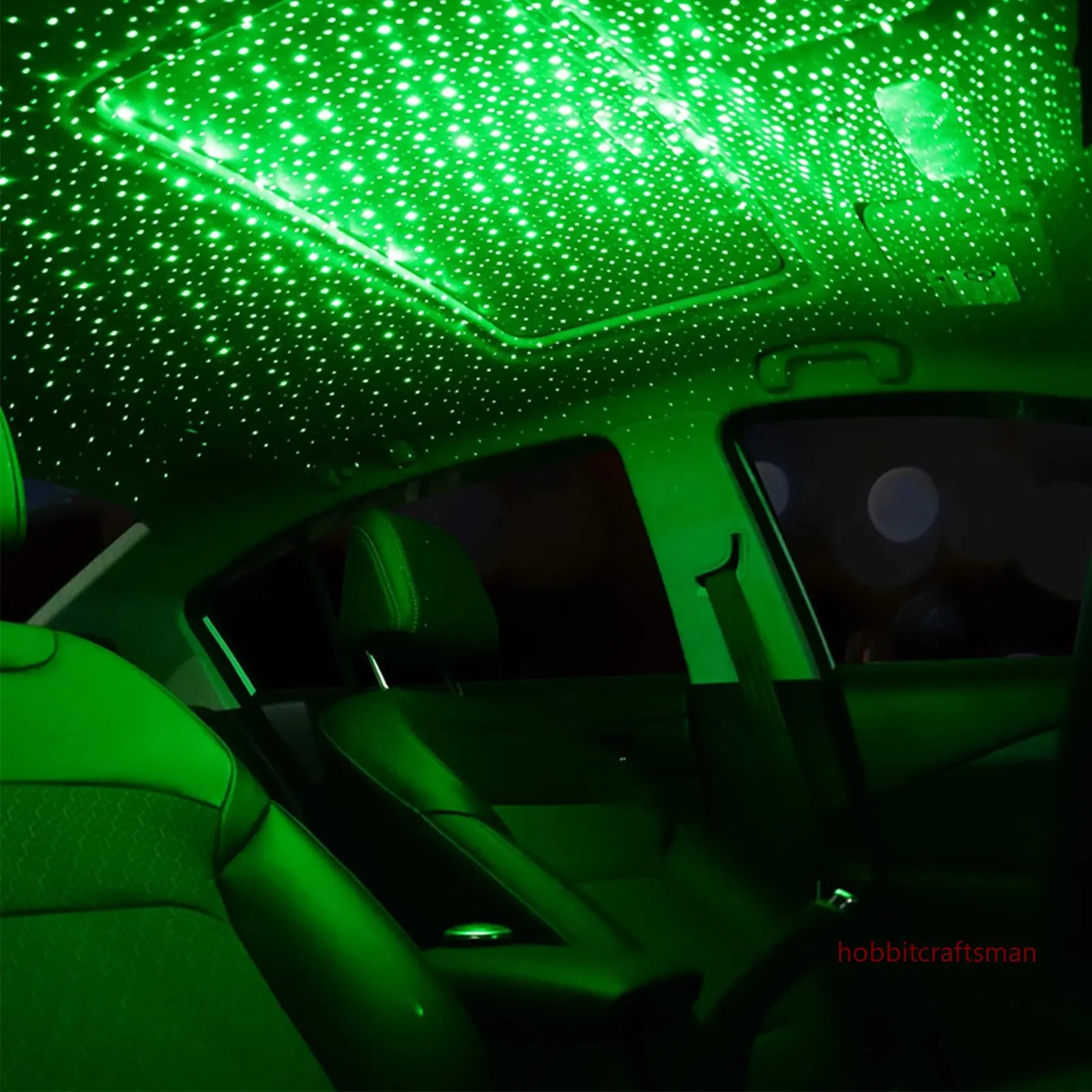 Mini proyector LED de luz nocturna para techo de coche, lámpara de ambiente de galaxia, USB, decorativo, ajustable para decoración de techo de