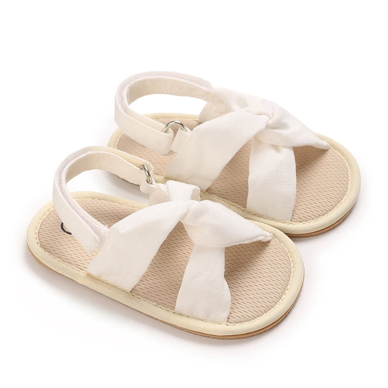 2024 New Product Baby Sandals Infant Girls Shoes Bow-knot Princess Sole Non-slip Toddler First Walkers 5-colors