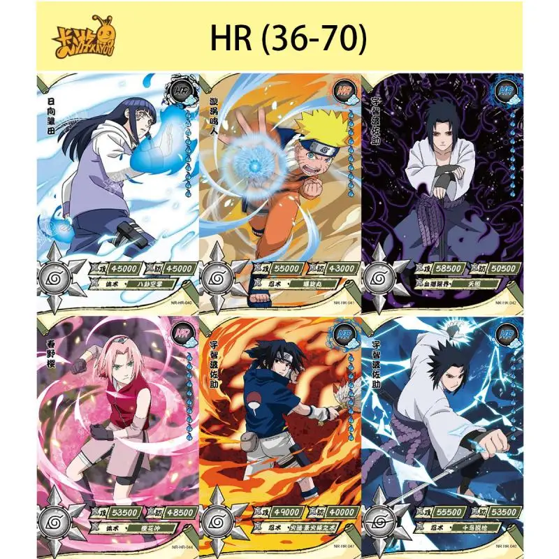 Kayou Naruto Inuzuka Kiba Yamato Cartoon Anime Game Character Rare Collectible Card Hr55-81 Cartoon Toys Christmas Birthday Gift