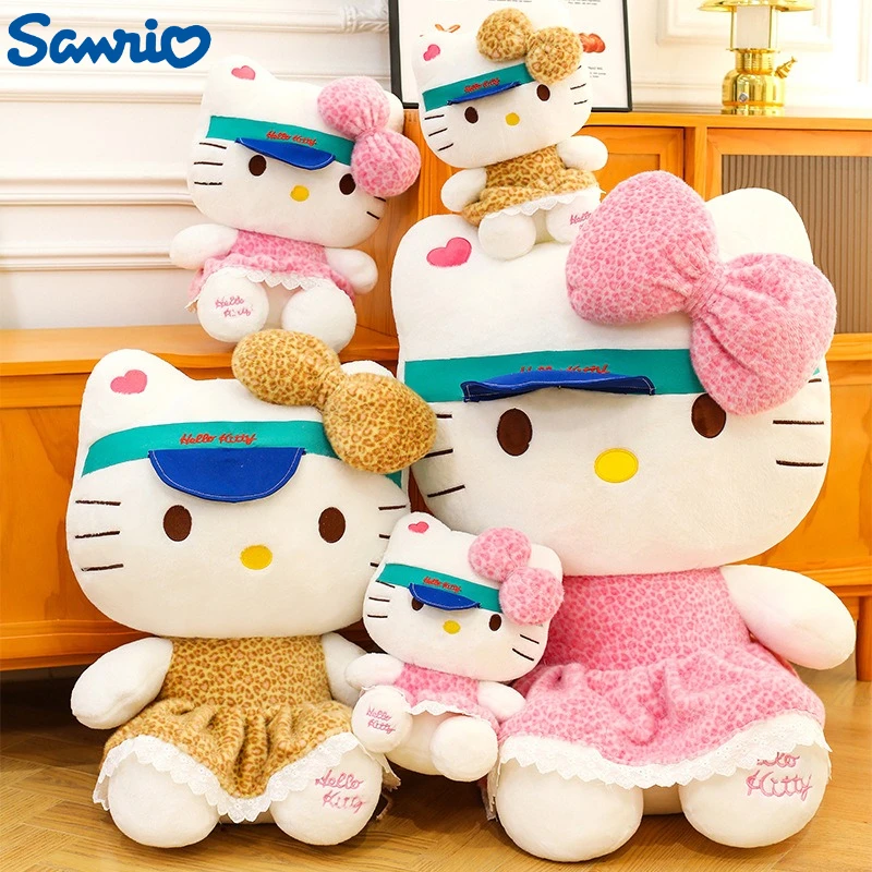 30/45/60CM Big Size Hello Kitty Knuffels Sanrio Peluche Cartoon Anime Pluche Kawaii Fornament Comfortabele zachte Pop Speelgoed Geschenken