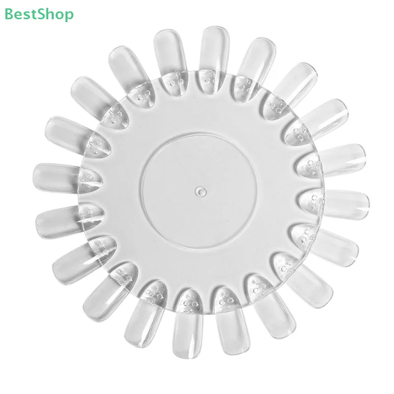 

Fake Nail Display Sticks Plastic Nail Color Card Nail Polish Stand Practice Manicure Tools