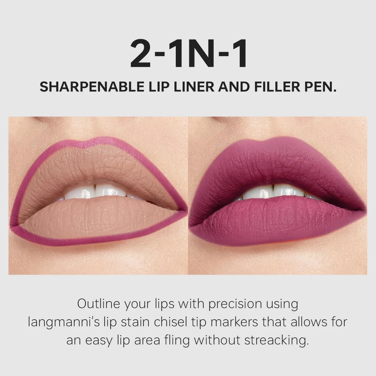 Matte Lip Liner: lápiz labial delicado resistente al agua de larga duración, aplicación suave retráctil, maquillaje natural, la mejor opción de regalo