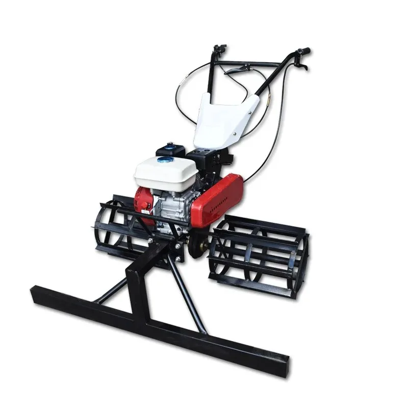 Wholesale building floor paving machine good quality hand-held gasoline flat rake with four gears adjustment cement paver