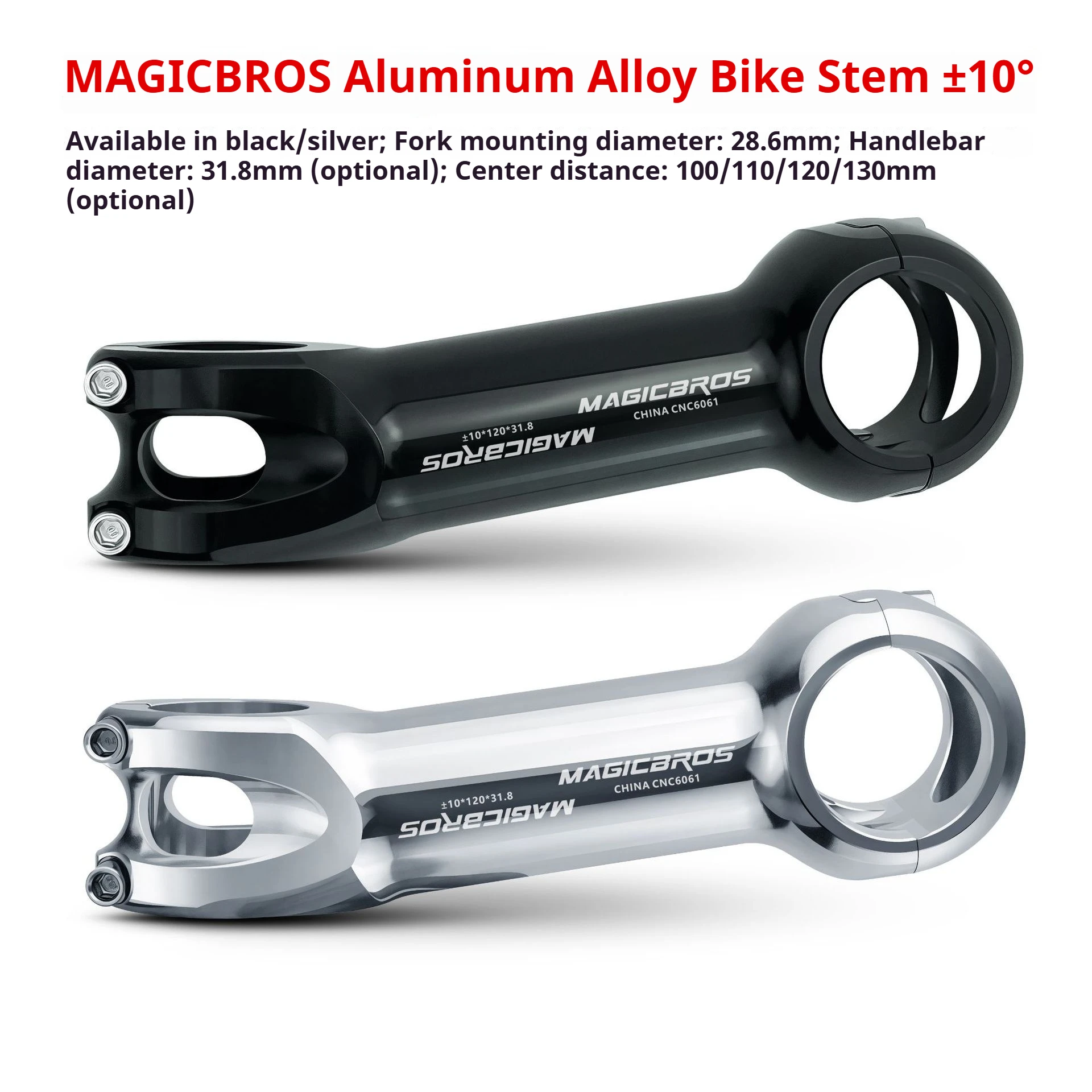 Cycling Gear For 10 Degrees - Attacco Manubrio Ultraleggero MAGICBROS CNC ±10