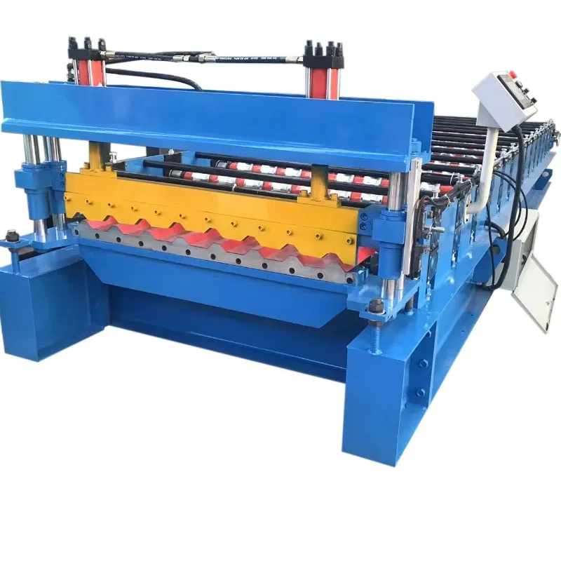 YG Customized Direct Factory PLC Control Trapezoidal Galvanized Steel Metal Roof Panel Sheet Step Tile Profile Roll Forming Mach