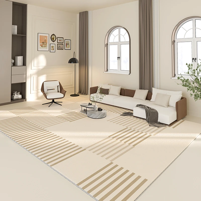 Japanese Cream Color Living Room Decoration Carpet Modern Bedroom Bedside Plush Carpets Home Balcony Bay Window Fluffy Soft Rug