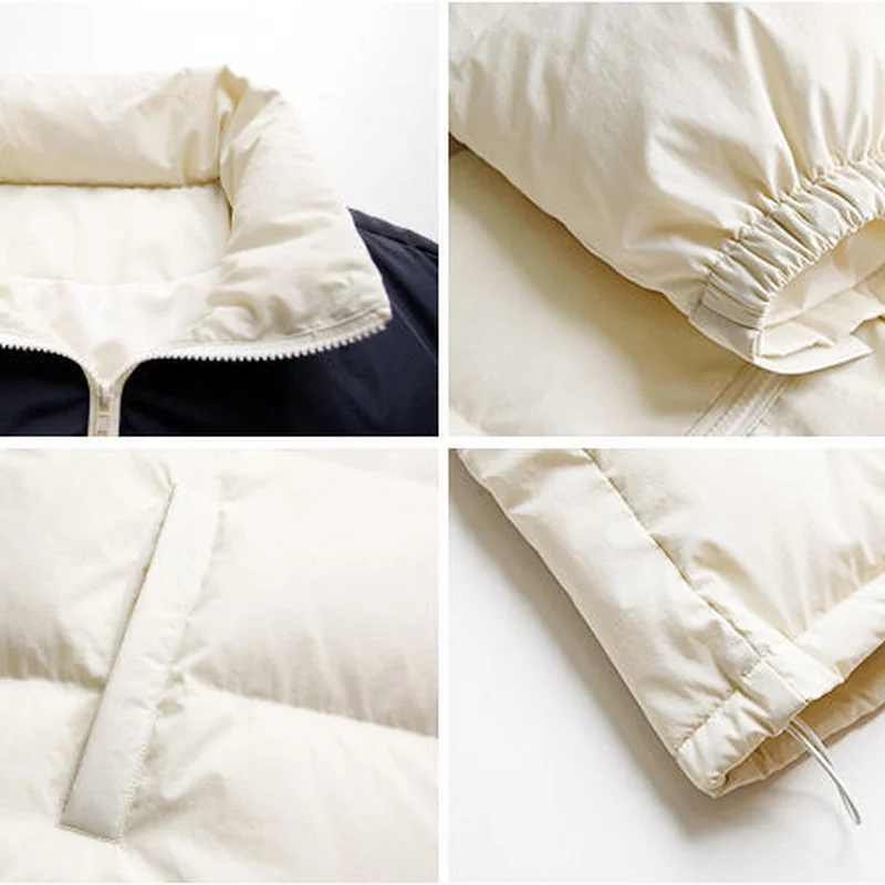 Parkas Women Winter New Korean Style Loose Casual Couples Outwear Warm Pockets Soft Fashion Mujer Simple Panelled All-match Ins