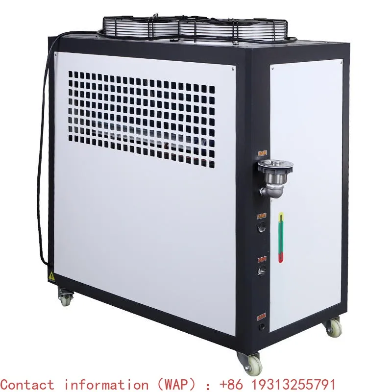 Industrial 5HP Air-Cooled Water Chiller 220V New Condition  Machine Pump Motor Core Components 0.5HP Cooling Capability