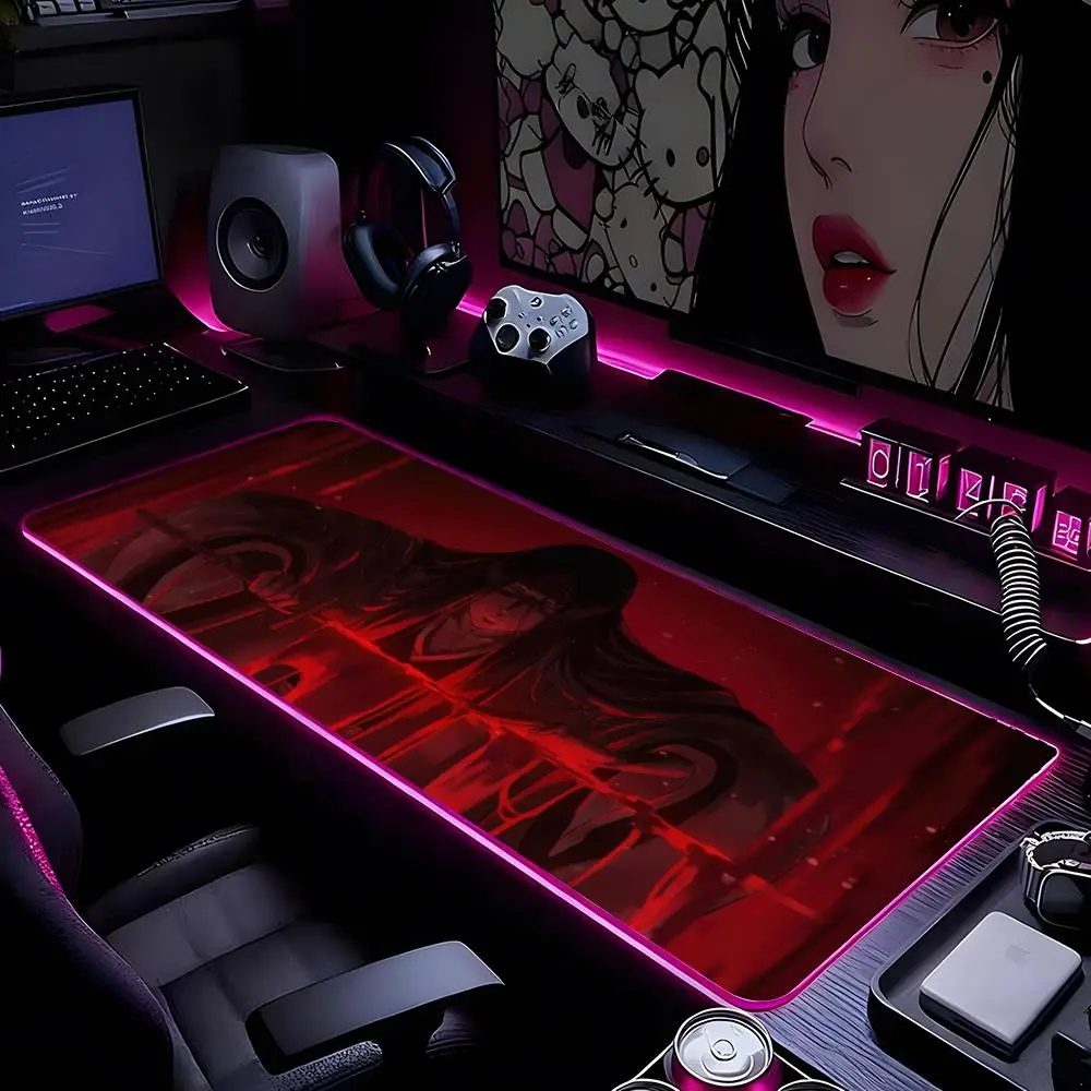 Anime Retsu Unohana B-Bleachs Mouse Pad Mousepad HD Printing Computer Gamers Locking Edge Non-slip RGB Mouse Pad XXL90x40cm Keyb