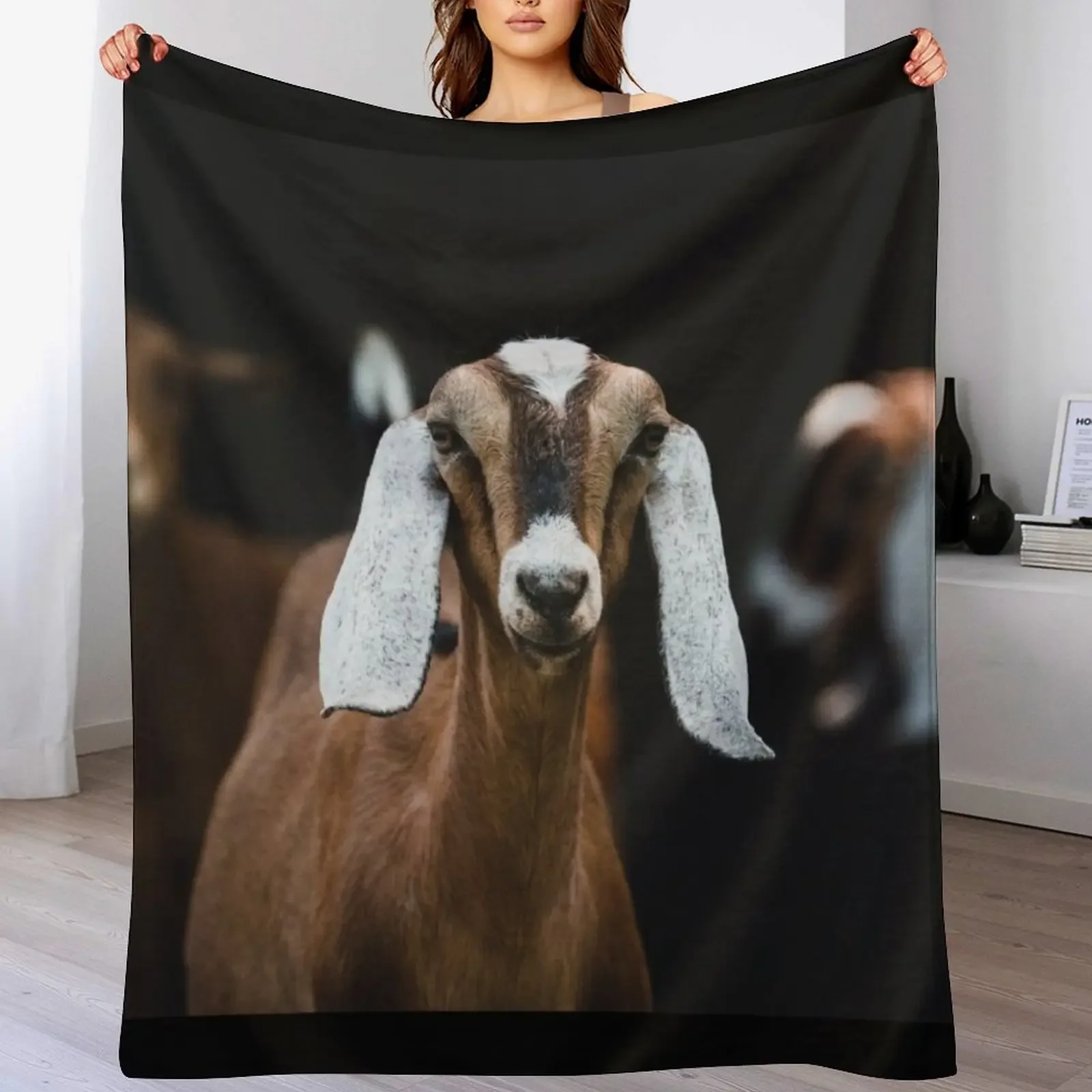 

Nubian doe Throw Blanket Compact Warm Blanket for Car Road Trip