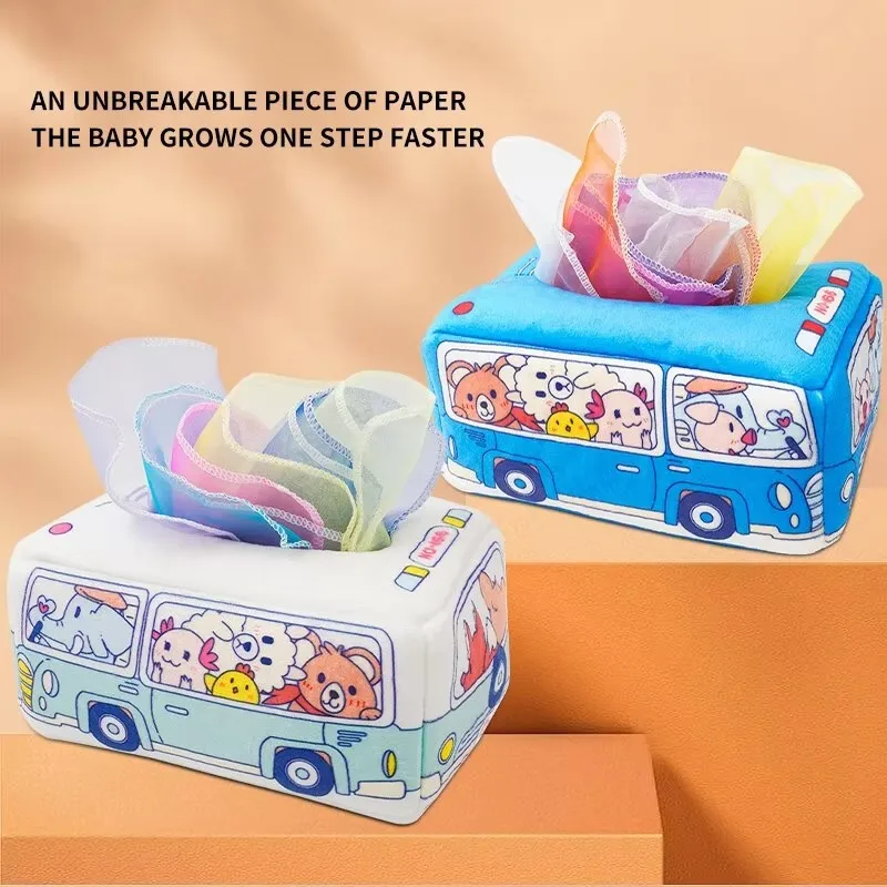 子供の指の運動を和らげるおもちゃ 赤ちゃんの紙引き出しのおもちゃ 赤ちゃんは紙タオルの箱を破れないでください 紙引き出し布の本