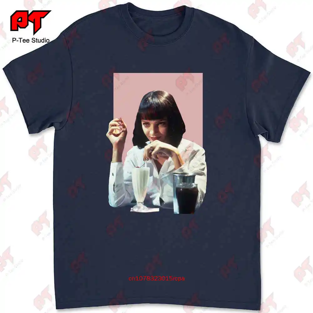 Pulp Fiction Uma Thurman 5 Dollar Shake Mia Wallace 1994 T-shirt 4CGJ