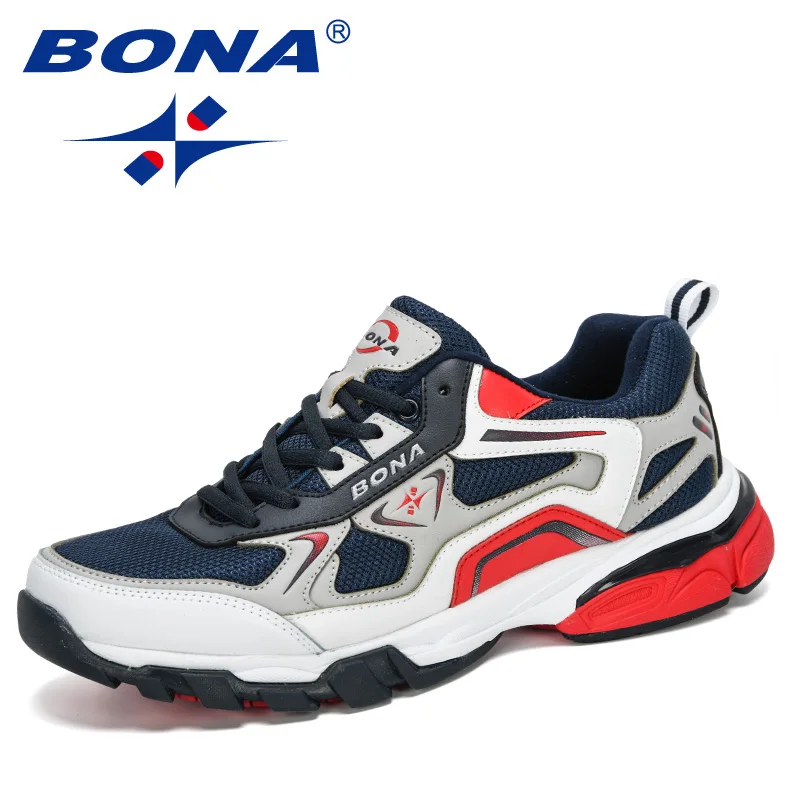 

BONA New Style Action leather Sneakers Men Trainers Zapatillas Hombre Shoes Man Masculino Sports Running Shoes Comfortable