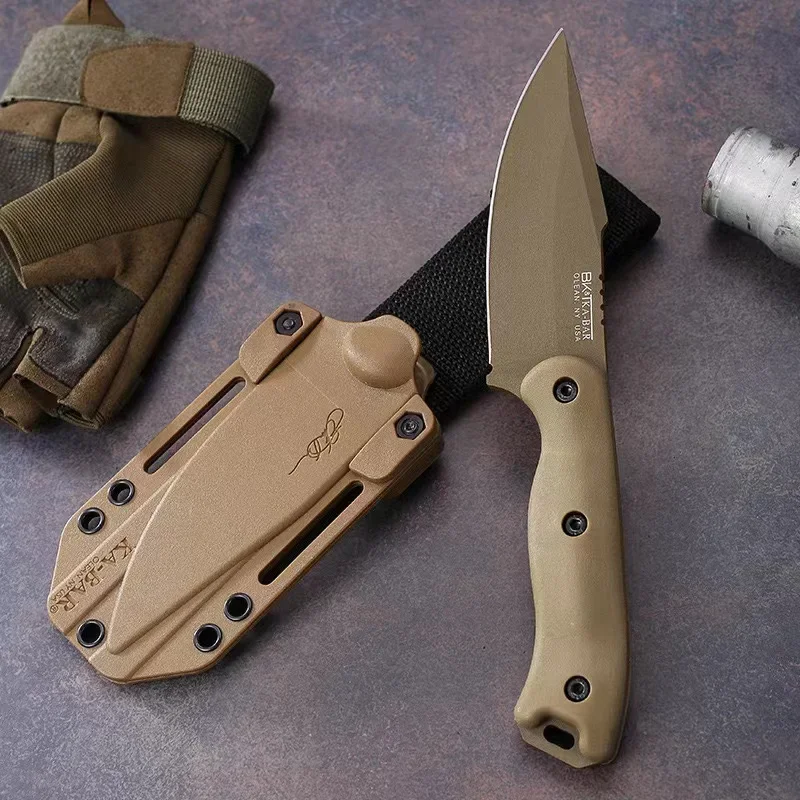 bk18 nylon glass handle D2 Handle outdoor camping tactical hunting multi-purpose EDC straight knife gift series