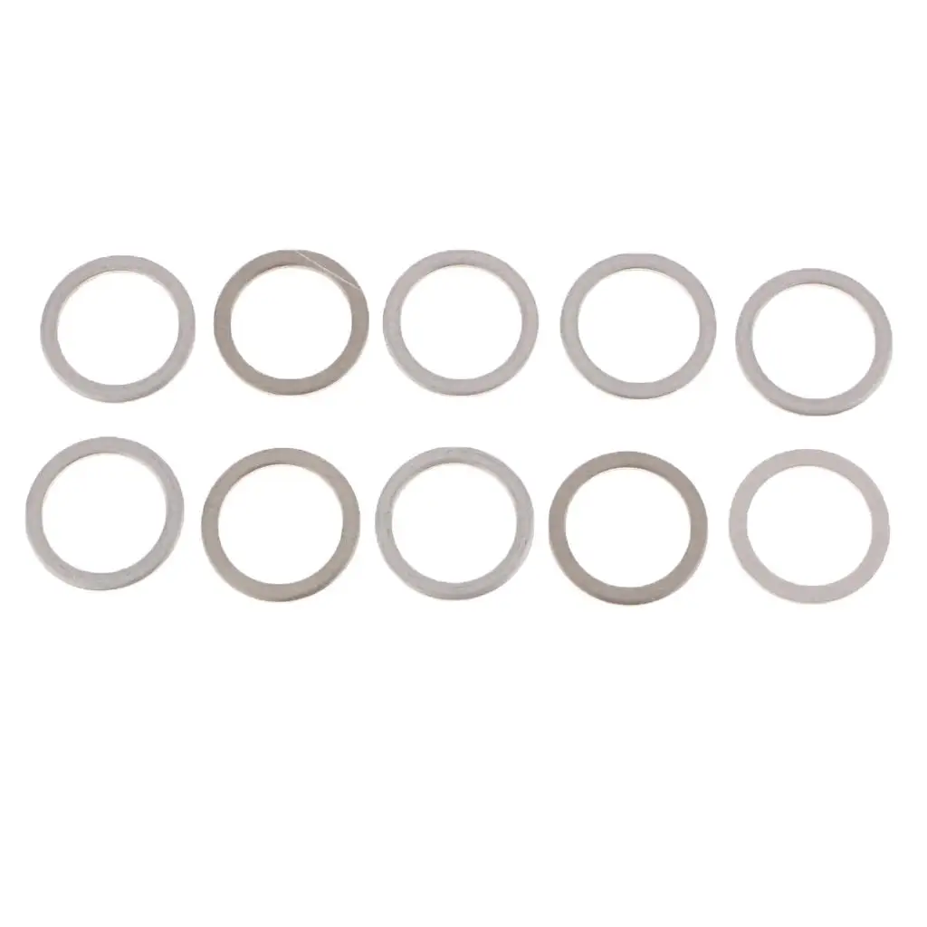 M18 Engine Oil Drain Plug Crush Washers Aluminum Seal Gaskets 10 Pack for Car Oil Drain Container and Pan Use