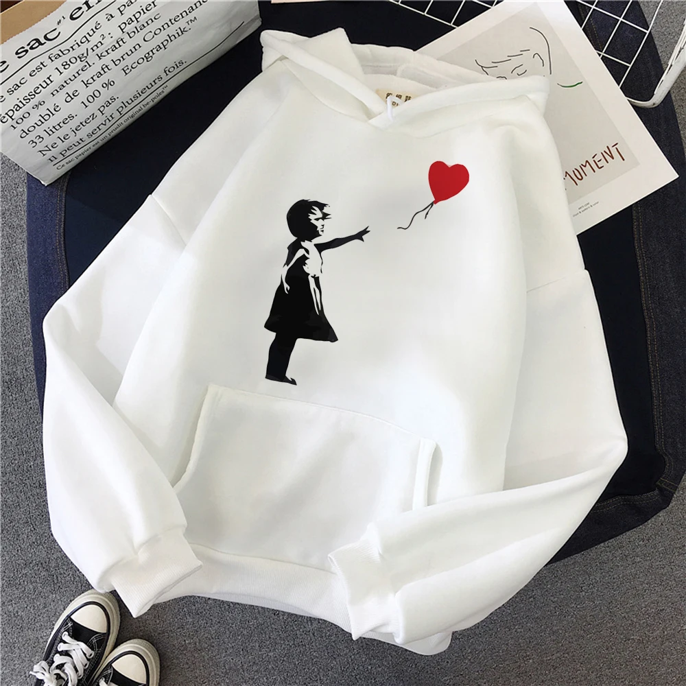 

Элегантный женский пуловер с капюшоном и принтом для девочек, модные свободные мужские толстовки с длинными рукавами и карманами, толстовка 2025, зимняя спортивная одежда