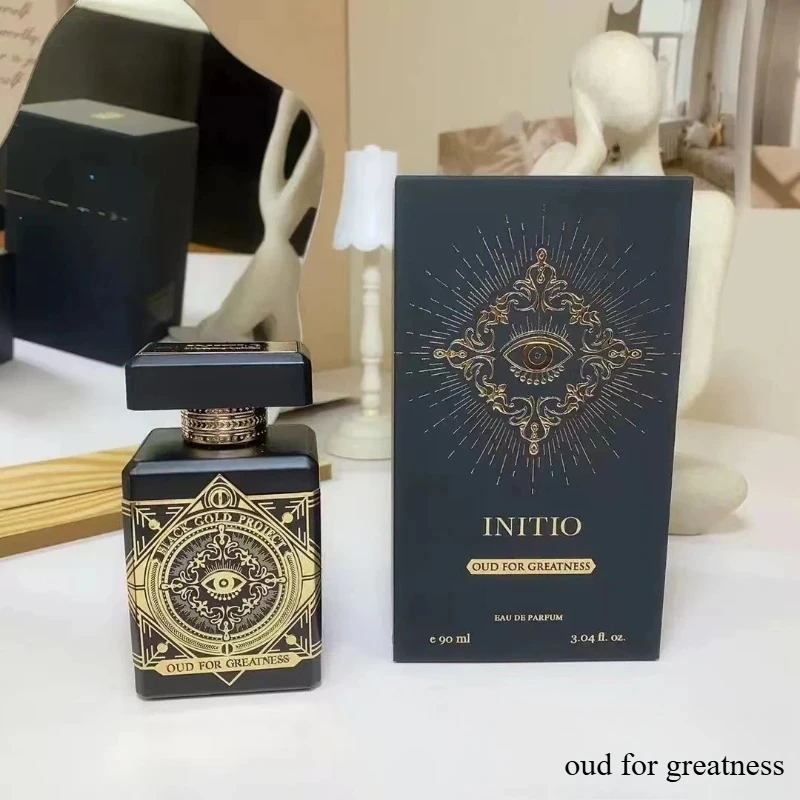 90ML Niche Unisex Initio Perfume – Long-Lasting Oriental Woody Scent with Oud Vanilla Musk & Rose for Elegant Daily Fragrance