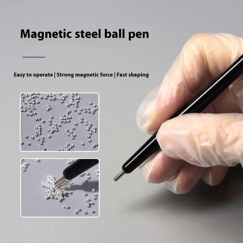 Ferramentas para unhas, bola de aço de sucção, caneta magnética especial, arte em unhas, super forte, sucção de ferro, olho de gato, esmalte, ferramenta de corrente de contas