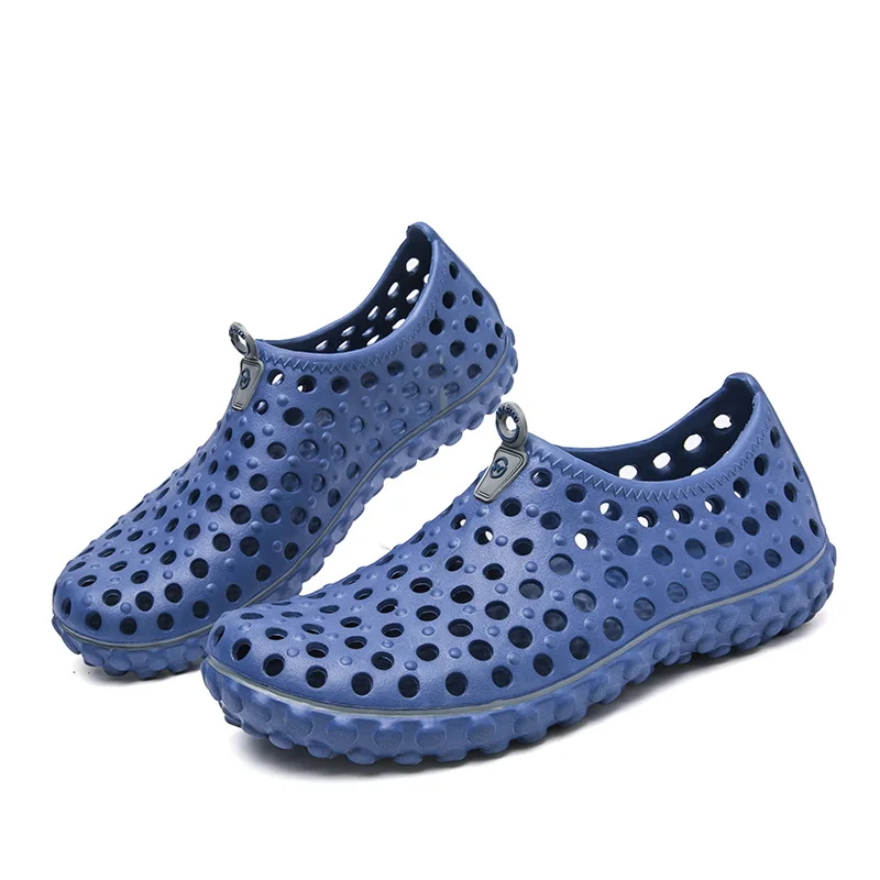 Chaussures d\'eau à séchage rapide pour hommes et femmes, sandales de plage en plein air, chaussures à trous pour couple, sports nautiques, été,