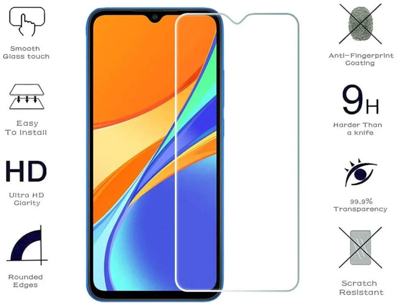 

Ультратонкая защитная пленка из закаленного стекла для OPPO K9x A53s Reno6 Z A55 A35 K9 A11s F19s, защитная пленка для стекла от отпечатков пальцев