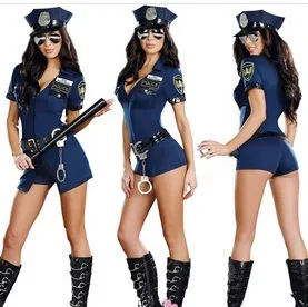 

New Women's Police Uniform Costume Seductive Bar Nightclub Party Performance Outfit Halloween Roleplay Attractive Stage Costume