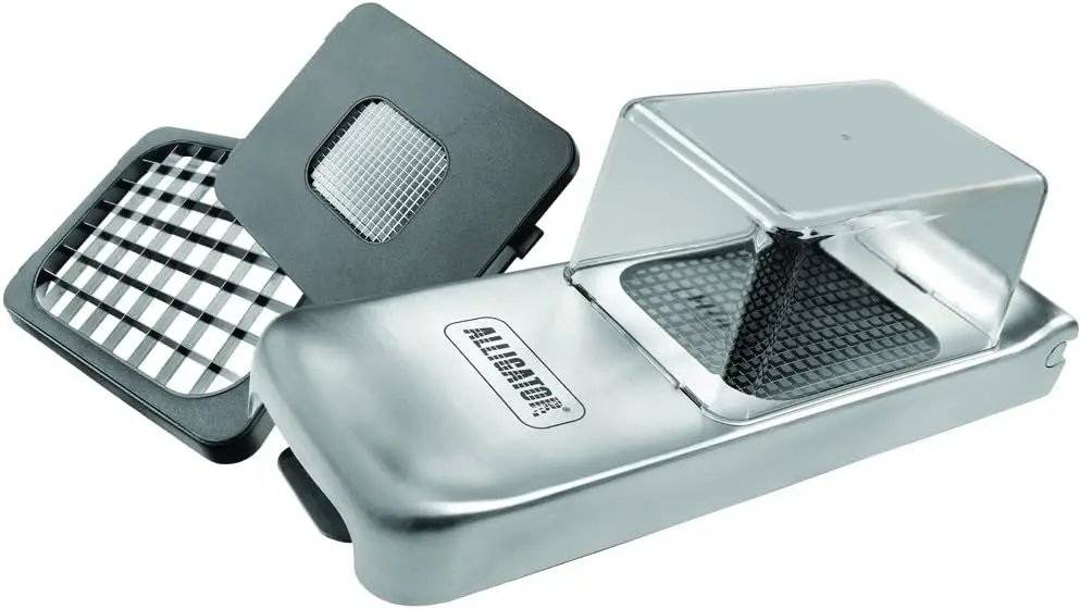 

Alligator Vegetable Chopper with Container, 3 Blades, Manual Onion Cutter for Salad & Veggies, Kitchen Prep Tool