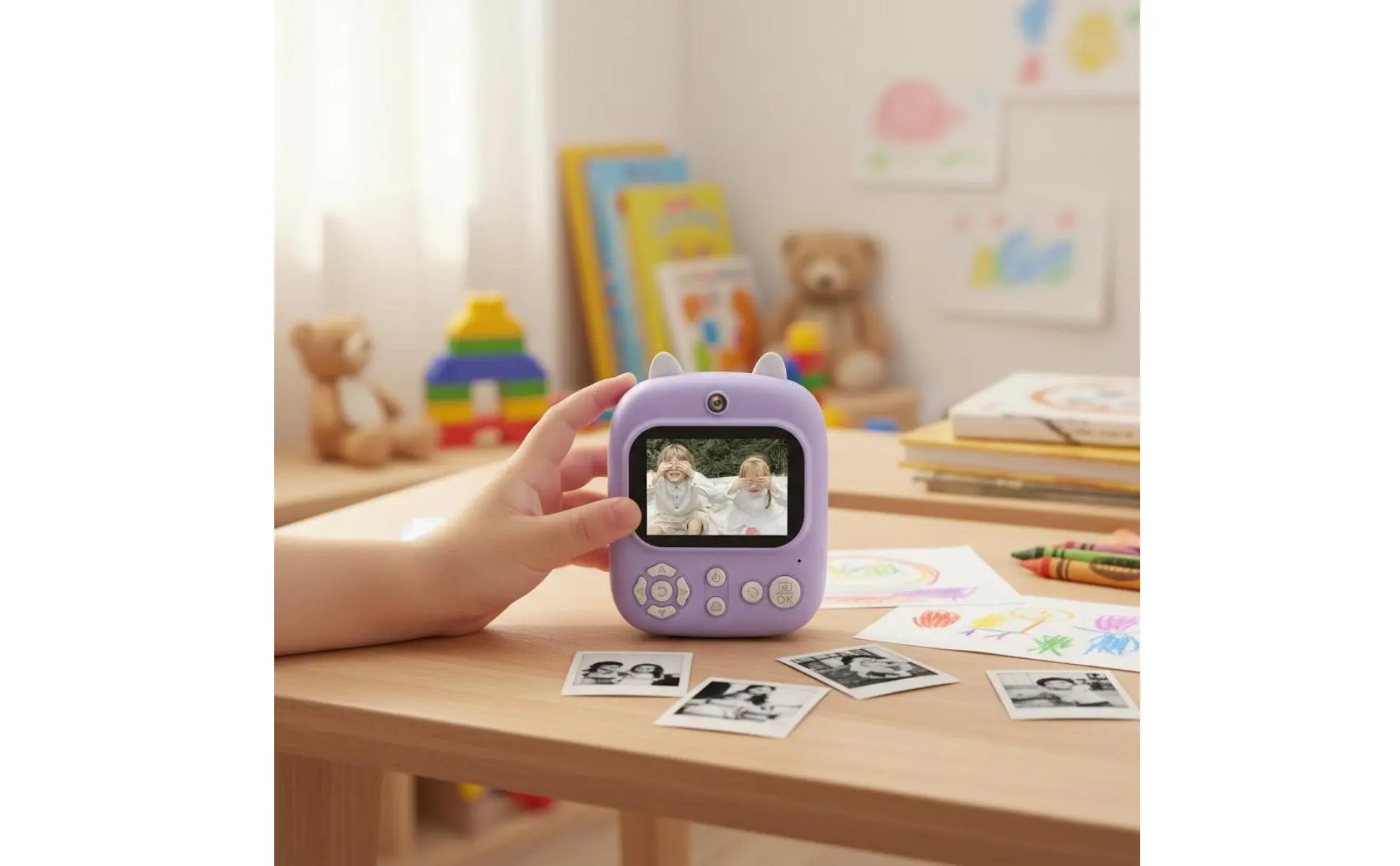 Kids Instant Camera High-Definition Twin Lens Print Camera Multifunctional Thermal Printing for Party Kids Instant Camera High-Definition Twin Lens Print Camera Multifunctional Thermal Printing for Party