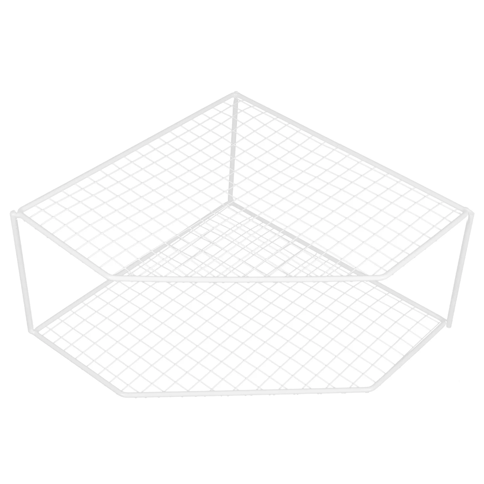 

Two-Tier Kitchen Pot Organizer Sturdy Countertop Pan Rack Multi-Function Household Pan Storage Shelf Lightweight Convenient