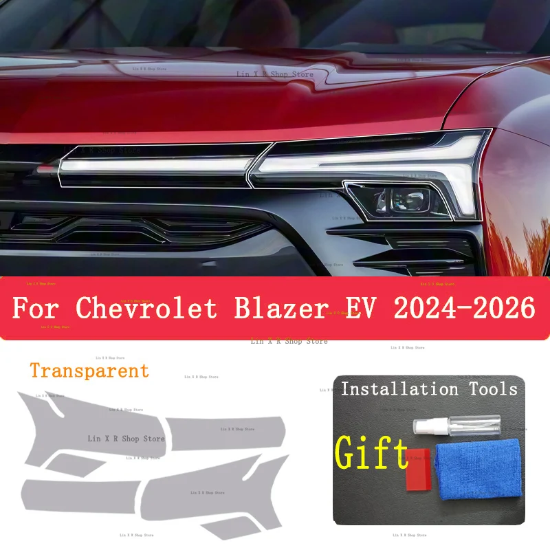 

For Chevrolet Blazer EV 2024 TPU Car Exterior Headlights Anti-Scratch Protective Film Headlamps Repair Sticker Accessories Refit