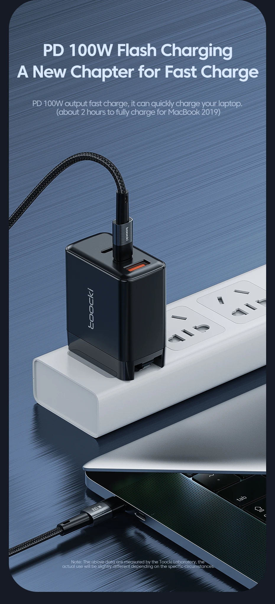 Toocki PD 100W Typ-C-zu-Typ-C-Kabel 5A Schnellladekabel USB-C-zu-USB-C-Kabel für iPhone 15 16 Huawei Mate 80 Honor Samsung Xiaomi – Detail 3