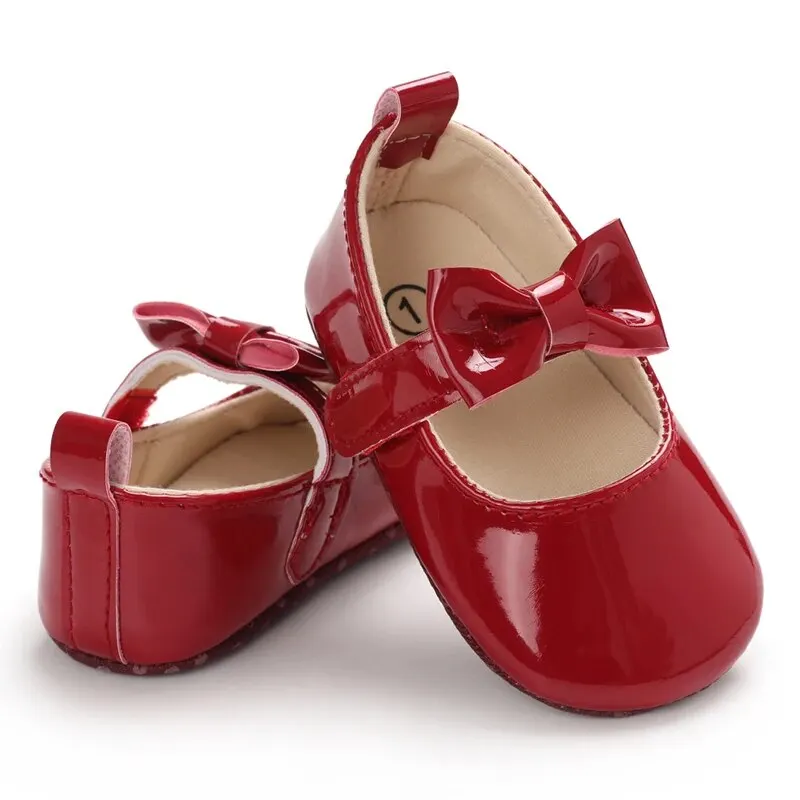 Baby Girl Shoes Bowknot Flats Soft Sole Newborn Princess Walker Sandals Formal Toddler Shoe