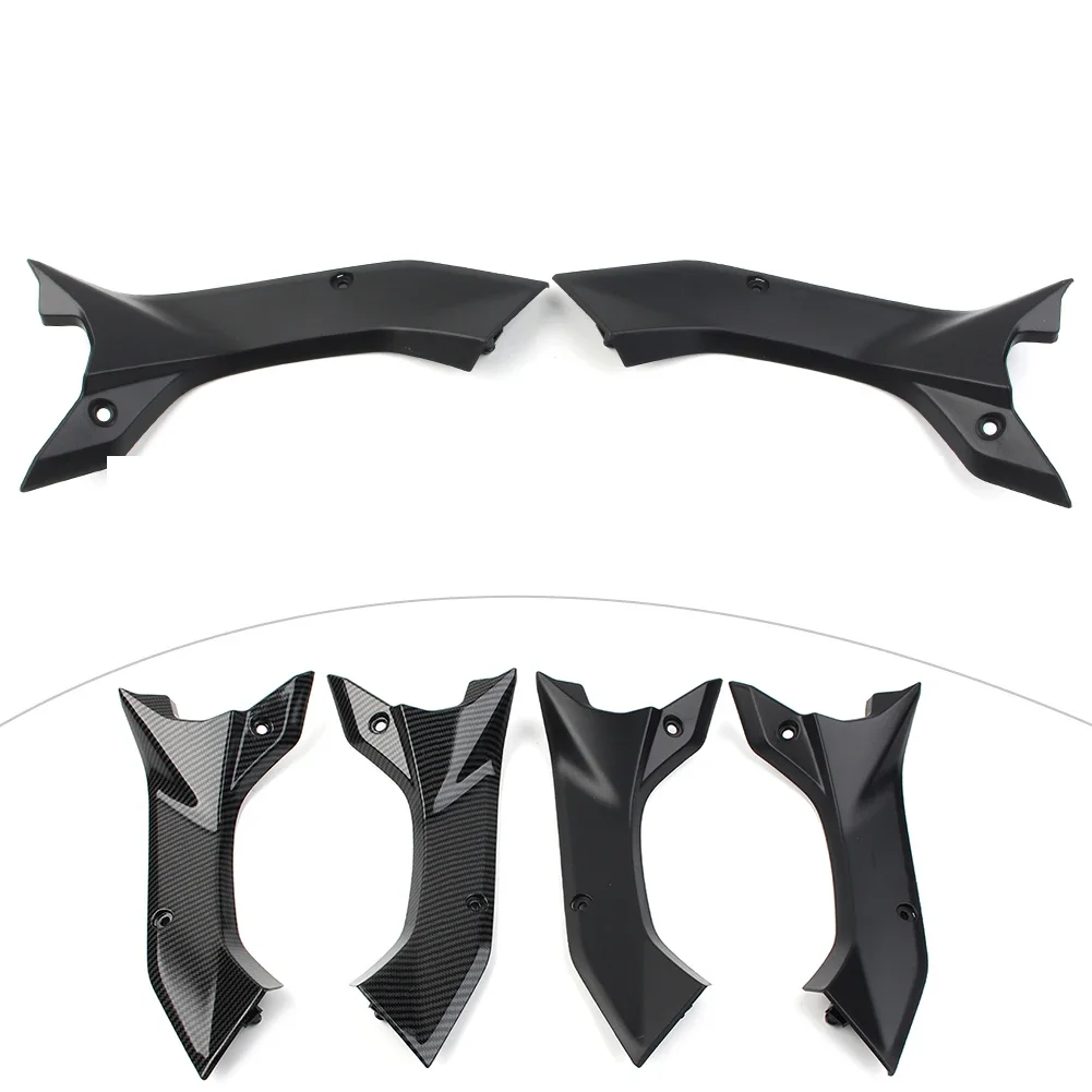 2Pcs Carbon Fiber/Matt Black For Yamaha YZF-R6 2017 2018 2019 2020 Motorcycle ABS Side Air Duct Cover Fairing Insert Part
